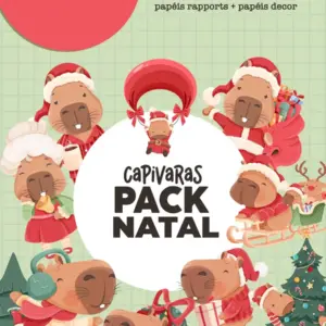 Arquivos Png Capivara Tematica Natalina Para Personalizacao 2