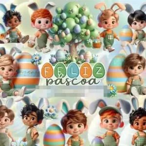 Arquivos Png Mascotinhos Fofos Da Pascoa Tematico Meninos