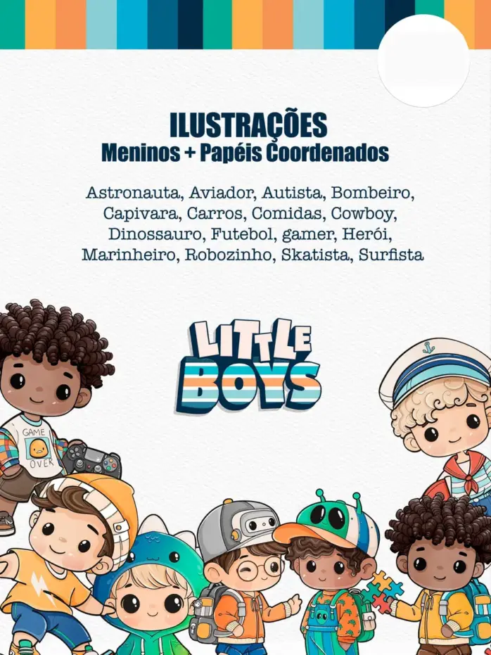 Arquivos Png Menino Infantil Kit Digital Personalizados Meninos 2