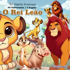 Arquivos PNG Rei Leao Cartoon para Produtos Personalizados 3 Arquivos PNG Rei Leao Cartoon para Produtos Personalizados