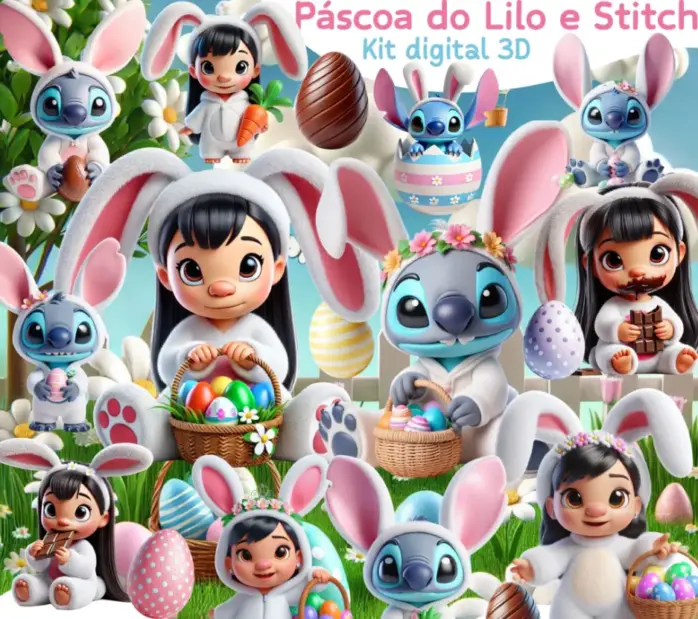 Arquivos Png Stitch Fofinho Tematico De Pascoa Para Craft 2