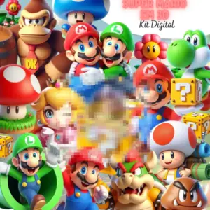 Arquivos PNG Super Mario Bros para Personalizacao Criativa 6 Arquivos PNG Super Mario Bros para Personalizacao Criativa