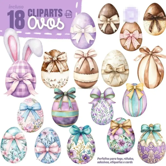Arquivos Png Tematica Pascoa Lilas Para Uso Comercial E Diy 3