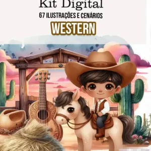 Arquivos PNG Western Faroeste para Sublimacao e Scrapbooking