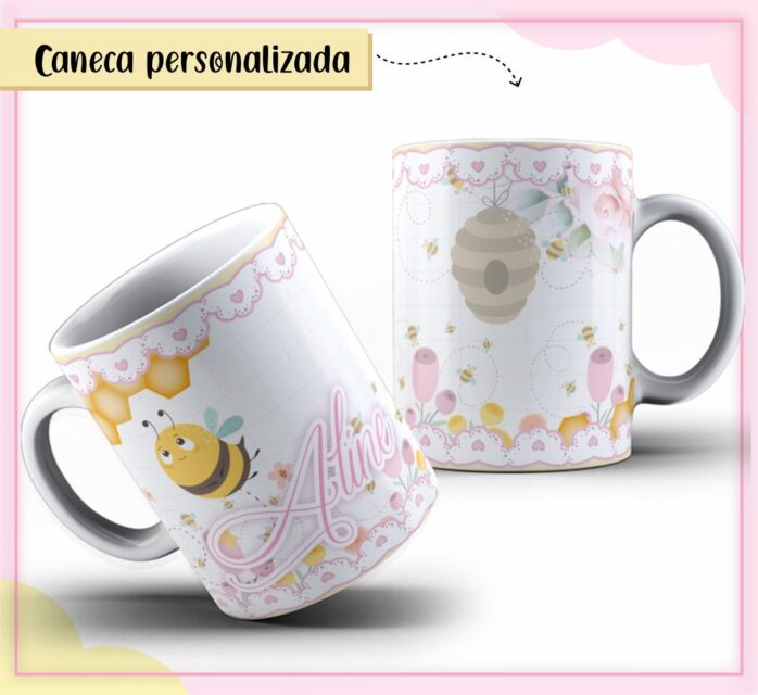 Arte Caneca Abelhinha Fofa