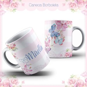 Arte Caneca Baby Borboletas