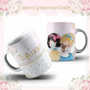 Arte Caneca Baby Princesas 8 Arte Caneca Baby Princesas