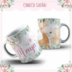 Arte Caneca Baby Safari