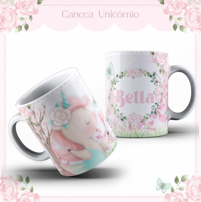 Arte Caneca Baby Unicórnio