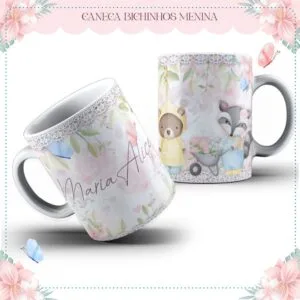 Arte Caneca Bichinhos Fofos