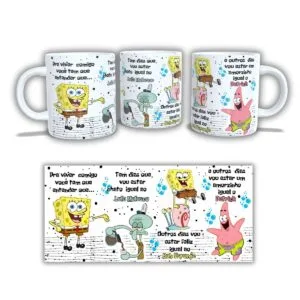 Arte Caneca Bob Esponja pra Viver Comigo 13 Arte Caneca Bob Esponja pra Viver Comigo
