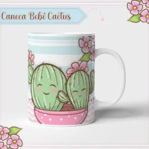 Arte Caneca Cactus