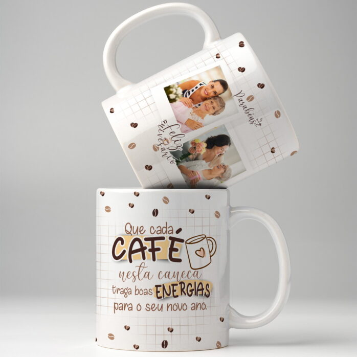 Arte Caneca Café Aniversário
