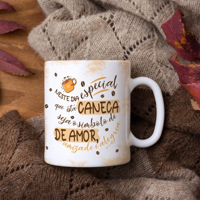 Arte Caneca Café Aniversário