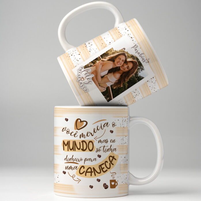 Arte Caneca Café Aniversário