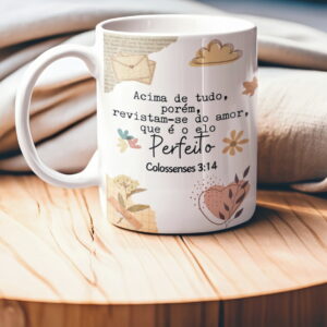 Arte Digital Caneca Colossenses 314 Aquarela Botânica 12 arte caneca colossenses 314 arquivo digital