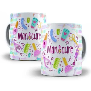 Arte Caneca com Tema Manicure Profissional de Unhas
