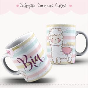 Arte Caneca Cute Lhama Baby Shower Pastel 5 Arte Caneca Cute Lhama Baby Shower Pastel