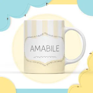 Arte Caneca Digital Neutro Amarelo