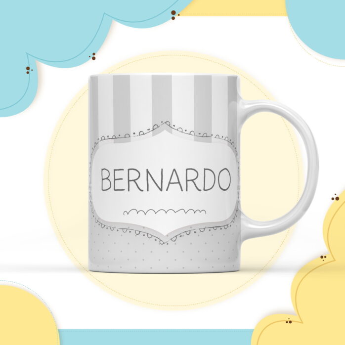 Arte Caneca Digital Neutro Cinza