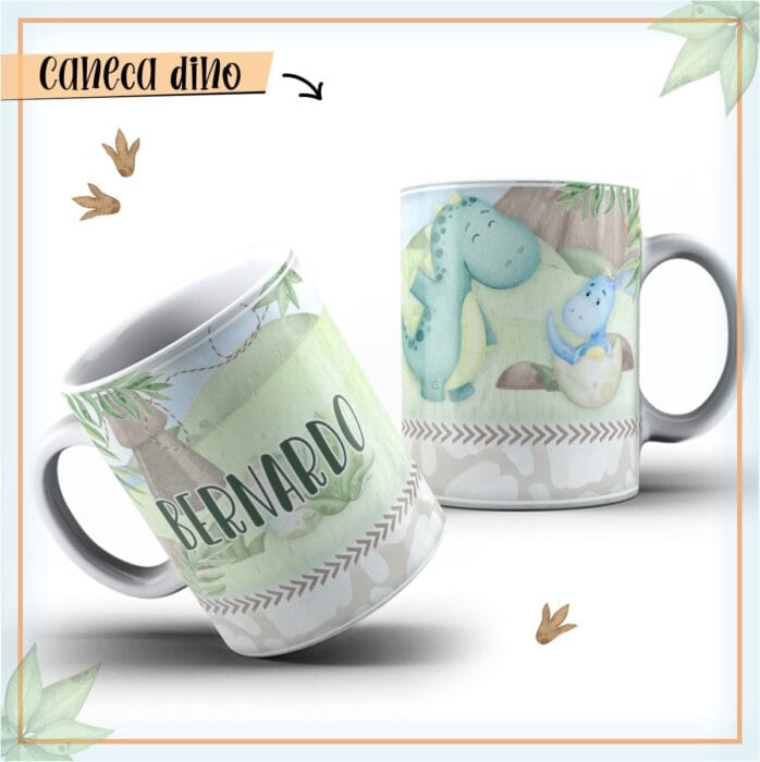 Arte Caneca Dino