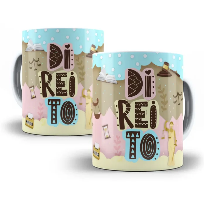 Arte Caneca Direito Tema Advocacia Charmosa