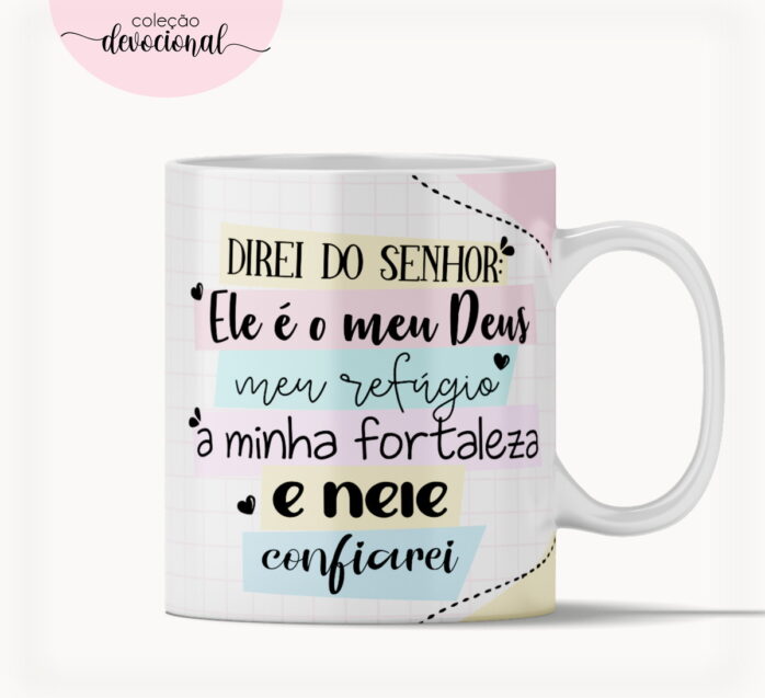 Arte Caneca "Ele é meu Deus"