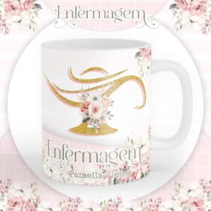 Arte Caneca Enfermagem Sublimação 24 Arte Caneca Enfermagem Sublimação