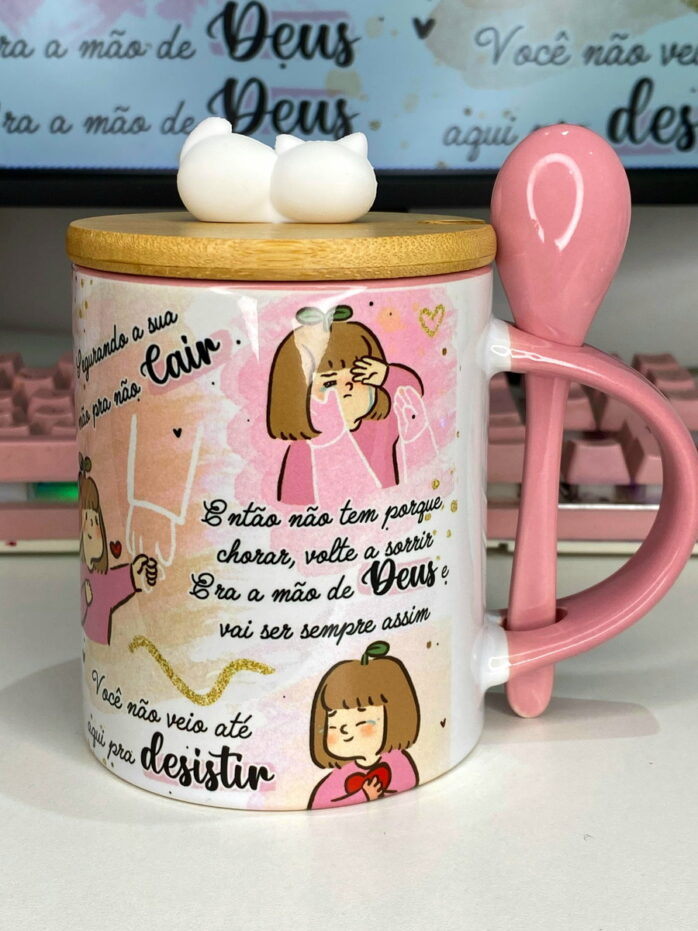 Arte Caneca Era Mão de Deus