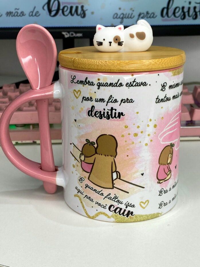 Arte Caneca Era Mão de Deus