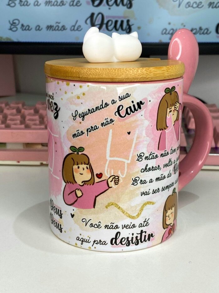 Arte Caneca Era Mão de Deus