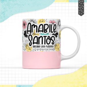 Arte Digital Floral para Caneca Sublimação Personalizada 16 arte caneca floral arquivo digital
