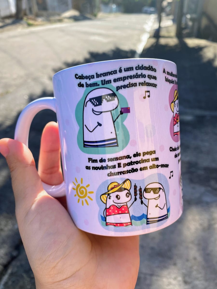 Arte Caneca Flork e Velho da Lancha PNG para Sublimação 1 Arte Caneca Flork e Velho da Lancha PNG para Sublimação