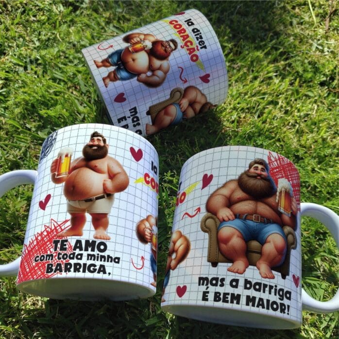 Arte Caneca Homem Engraçada