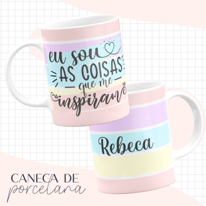 Arte Caneca Listrado