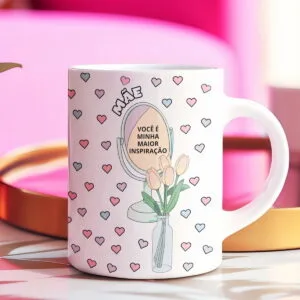 Arte Caneca Mãe Você É Minha Maior Inspiração - Png