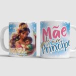 Arte Caneca Mães Princesas - Png