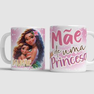 Arte Caneca Mães Princesas - Png
