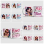 Arte Caneca Mães Princesas - Png