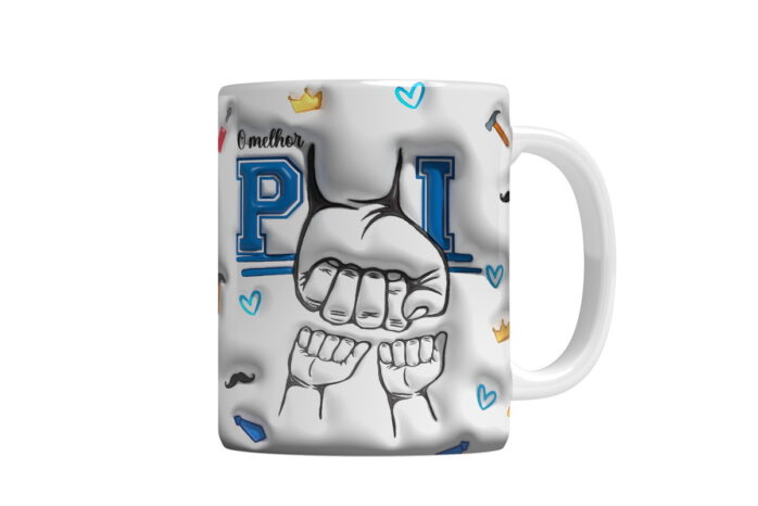 Arte Caneca Melhor Pai Png
