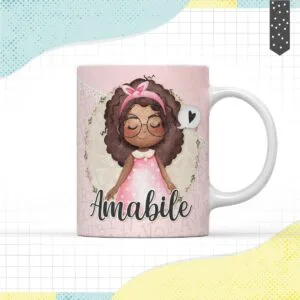 Arte Caneca Menina Negra 11 Arte Caneca Menina Negra