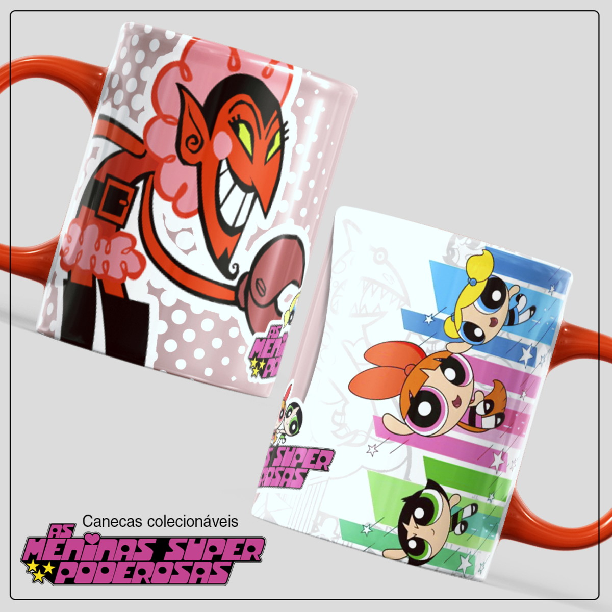 Arte Meninas Super Poderosas PNG para Caneca Sublimação 2 Arte Meninas Super Poderosas PNG para Caneca Sublimação - Imagem 2