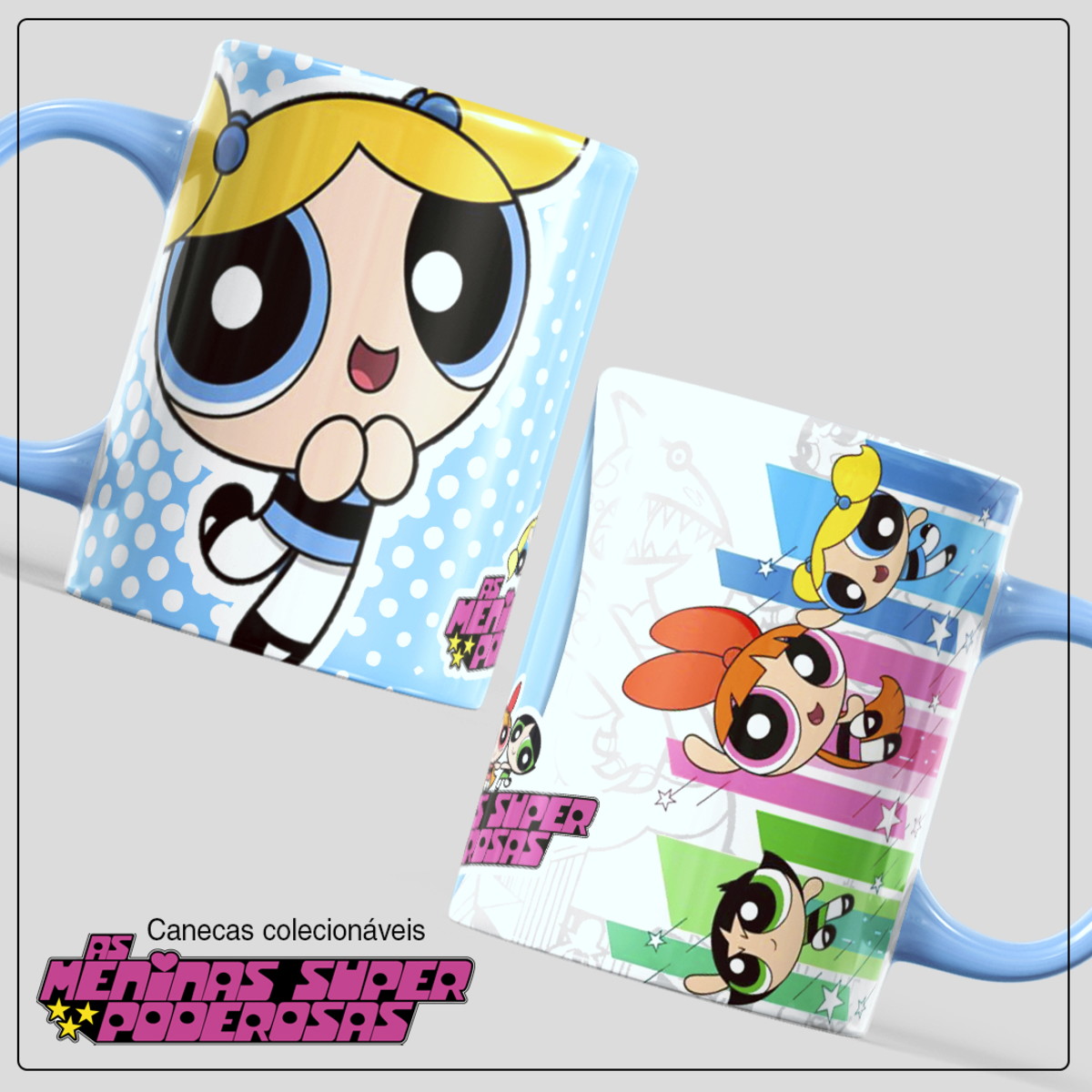 Arte Meninas Super Poderosas PNG para Caneca Sublimação 4 Arte Meninas Super Poderosas PNG para Caneca Sublimação - Imagem 4