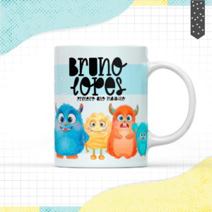 arte caneca monstrinhos arquivo digital
