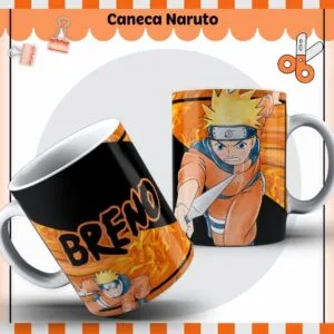 Arte Caneca Naruto