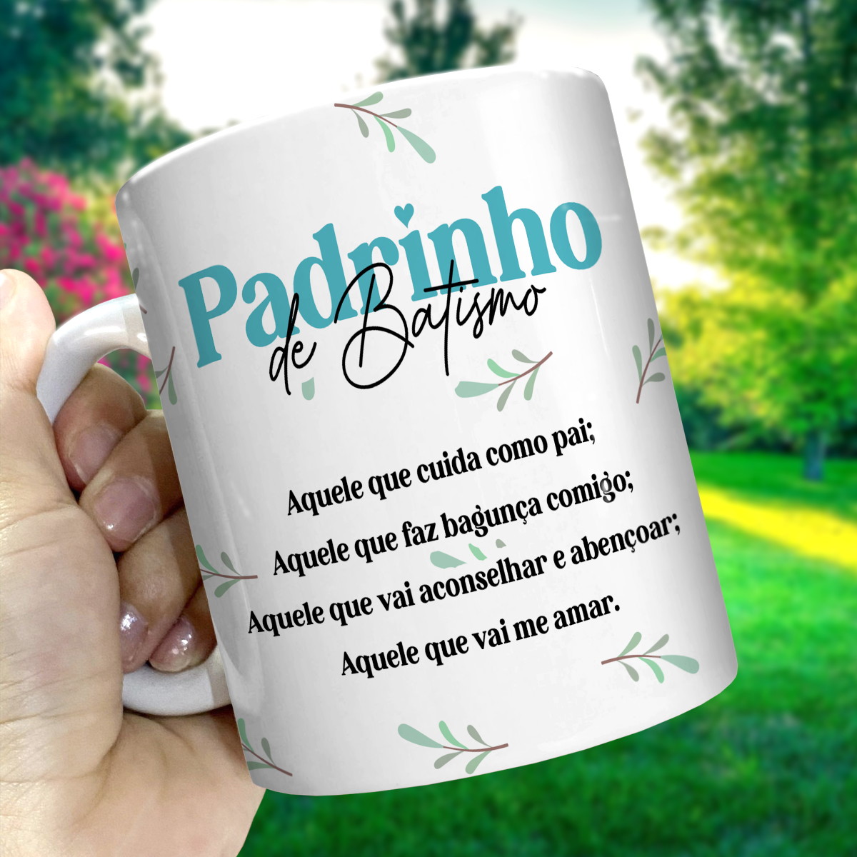 Arte Digital Caneca Padrinhos de Batismo Nossa Senhora 3 Arte Digital Caneca Padrinhos de Batismo Nossa Senhora - Imagem 3