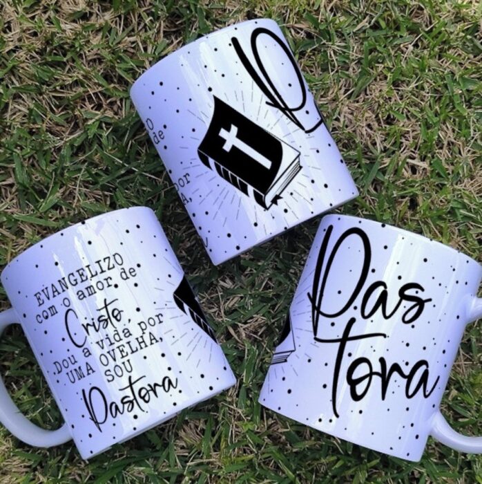 Arte Caneca Pastores - Png e Corel