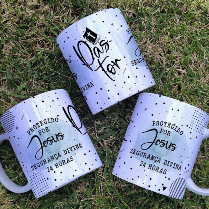 Arte Caneca Pastores - Png e Corel