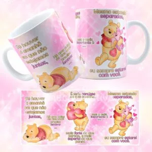 Arte Caneca Pooh se Houver o Amanhã 8 Arte Caneca Pooh se Houver o Amanhã