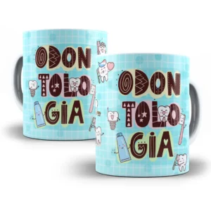 Arte Caneca Profissões Odontologia Dentista
